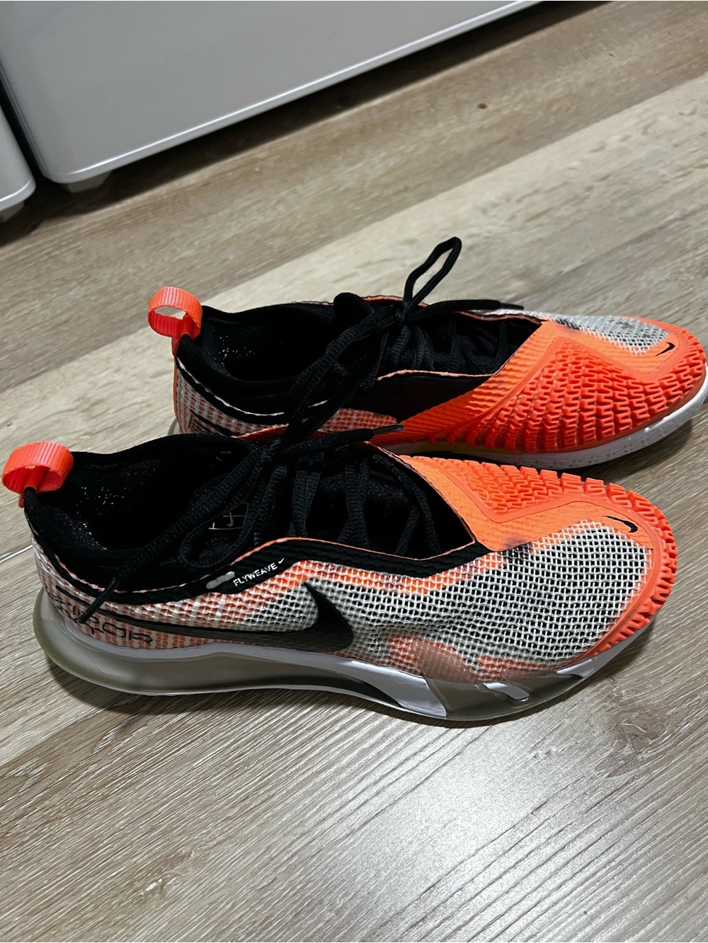 Nike Women’s size 8 ' Orange and Black fly weave vapor NXT Tennis shoes